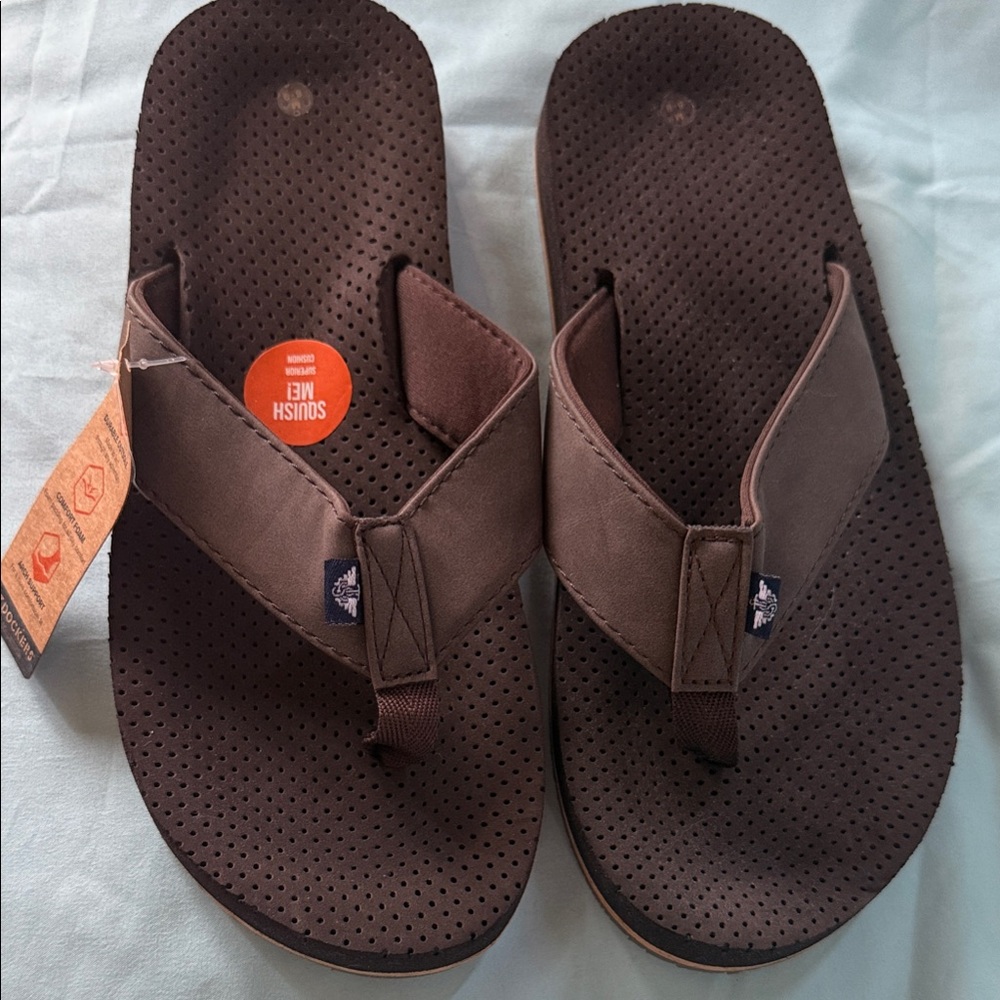 Dockers Dark Brown Men's Flip Flops
